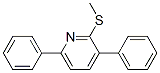 2-(Methylthio)-3,6-diphenylpyridine Struktur