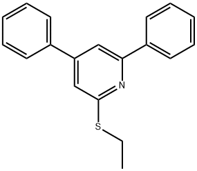 2-(Ethylthio)-4,6-diphenylpyridine Struktur