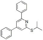 2-(1-Methylethylthio)-4,6-diphenylpyridine Struktur