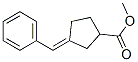 3-Benzylidenecyclopentane-1-carboxylic acid methyl ester Struktur