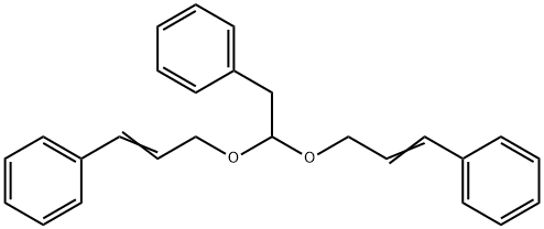 1,1-bis(cinnamyloxy)-2-phenylethane Struktur