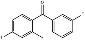 3,4'-DIFLUORO-2'-METHYLBENZOPHENONE Struktur