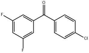 4-CHLORO-3',5'-DIFLUOROBENZOPHENONE Struktur