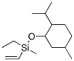 Ethenylethylmethyl[(5-methyl-2-isopropylcyclohexyl)oxy]silane Struktur