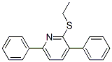 2-(Ethylthio)-3,6-diphenylpyridine Struktur