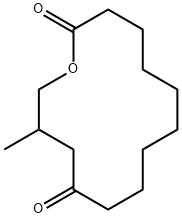 Oxacyclotetradecane-2,11-dione, 13 methyl- Struktur