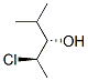 3-Pentanol, 2-chloro-4-methyl-, (R*,S*)-(+/-)- Struktur