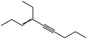 4-Ethyl-3-nonen-5-yne Struktur