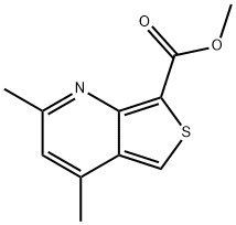 METHYL 3,4-DIMETHYTHIENO[3,4-B]PYRIDINE-7-CARBOXYLATE Struktur