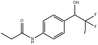 N-[4-(2,2,2-trifluoro-1-hydroxyethyl)phenyl]propionamide  Struktur