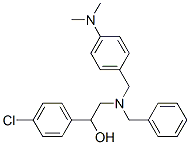 2-[benzyl-[(4-dimethylaminophenyl)methyl]amino]-1-(4-chlorophenyl)ethanol Struktur