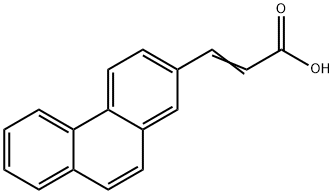 (E)-3-phenanthren-2-ylprop-2-enoic acid Struktur