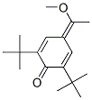 4-(1-methoxyethylidene)-2,6-ditert-butyl-cyclohexa-2,5-dien-1-one Struktur