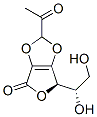 2-O,3-O-(2-Oxopropylidene)-L-ascorbic acid Struktur