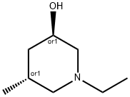 3-Piperidinol,1-ethyl-5-methyl-,trans-(9CI) Struktur