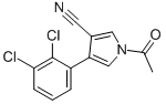 1-ACETYL-4-(2,3-DICHLOROPHENYL)-1H-PYRROLE-3-CARBONITRILE Struktur