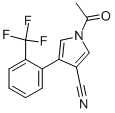 1-ACETYL-4-[2-(TRIFLUOROMETHYL)PHENYL]-1H-PYRROLE-3-CARBONITRILE Struktur