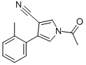 1-ACETYL-4-(2-METHYLPHENYL)-1H-PYRROLE-3-CARBONITRILE Struktur