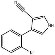 4-(2-BROMOPHENYL)-1H-PYRROLE-3-CARBONITRILE Struktur