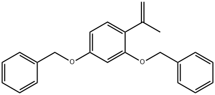 Benzene, 1-(1-Methylethenyl)-2,4-bis(phenylMethoxy)- Struktur