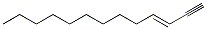 (E)-3-Tridecen-1-yne Struktur