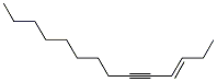 (E)-3-Tetradecen-5-yne Struktur