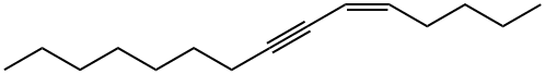 (Z)-5-Pentadecen-7-yne Struktur