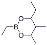 2,4-Diethyl-5,6-dimethyl-1,3,2-dioxaborinane Struktur