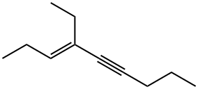 (E)-4-Ethyl-3-nonen-5-yne Struktur