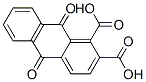 9,10-dioxoanthracene-1,2-dicarboxylic acid Struktur