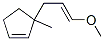 1-Methoxy(1-methyl-2-cyclopenten-1-yl)1-propene Struktur