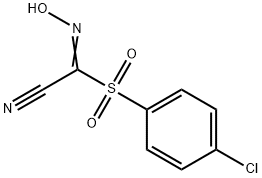 2-[(4-CHLOROPHENYL)SULFONYL]-2-HYDROXYIMINOACETONITRILE Struktur