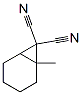 1-Methylbicyclo[4.1.0]heptane-7,7-dicarbonitrile Struktur