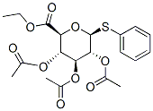 .beta.-D-Glucopyranosiduronic acid, phenyl 1-thio-, ethyl ester, triacetate Struktur