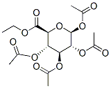 .beta.-D-Glucopyranuronic acid, ethyl ester, tetraacetate Struktur