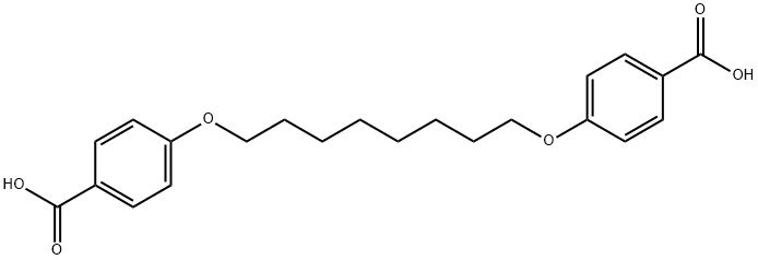 4,4'-Octanediyldioxydibenzoic acid Struktur