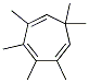 2,3,4,5,7,7-Hexamethyl-1,3,5-cycloheptatriene Struktur