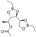 3-O,4-O:5-O,6-O-Bis(ethylboranediyl)-1-deoxy-L-mannitol 2-acetate Struktur