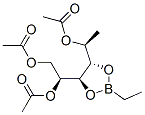 3-O,4-O-(Ethylboranediyl)-1-deoxy-L-mannitol 2,5,6-triacetate Struktur