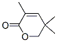 5,6-Dihydro-3,5,5-trimethyl-2H-pyran-2-one Struktur