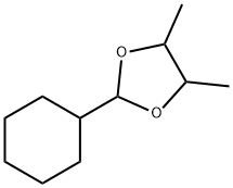 2-Cyclohexyl-4,5-dimethyl-1,3-dioxolane Struktur