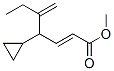 (E)-4-Cyclopropyl-5-methylene-2-heptenoic acid methyl ester Struktur