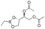 (S)-1-[(S)-2-Ethyl-1,3,2-dioxaborolan-4-yl]-1,2-ethanediol diacetate Struktur