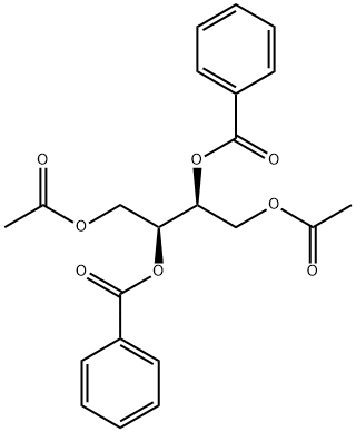 (2S,3S)-1,2,3,4-Butanetetrol 1,4-diacetate 2,3-dibenzoate Struktur