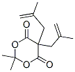 2,2-Dimethyl-5,5-bis(2-methyl-2-propenyl)-1,3-dioxane-4,6-dione Struktur