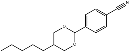 TRANS-4-(5-PENTYL-1,3-DIOXAN-2-YL)BENZONITRILE Struktur