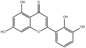 5,7,2',3'-tetrahydroxyflavone Struktur