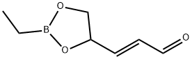 (E)-3-(2-Ethyl-1,3,2-dioxaborolane-4-yl)propenal Struktur