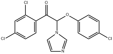 Ethanone,  2-(4-chlorophenoxy)-1-(2,4-dichlorophenyl)-2-(1H-imidazol-1-yl)- Struktur