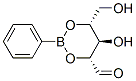 2-O,4-O-(Phenylboranediyl)-D-ribose Struktur